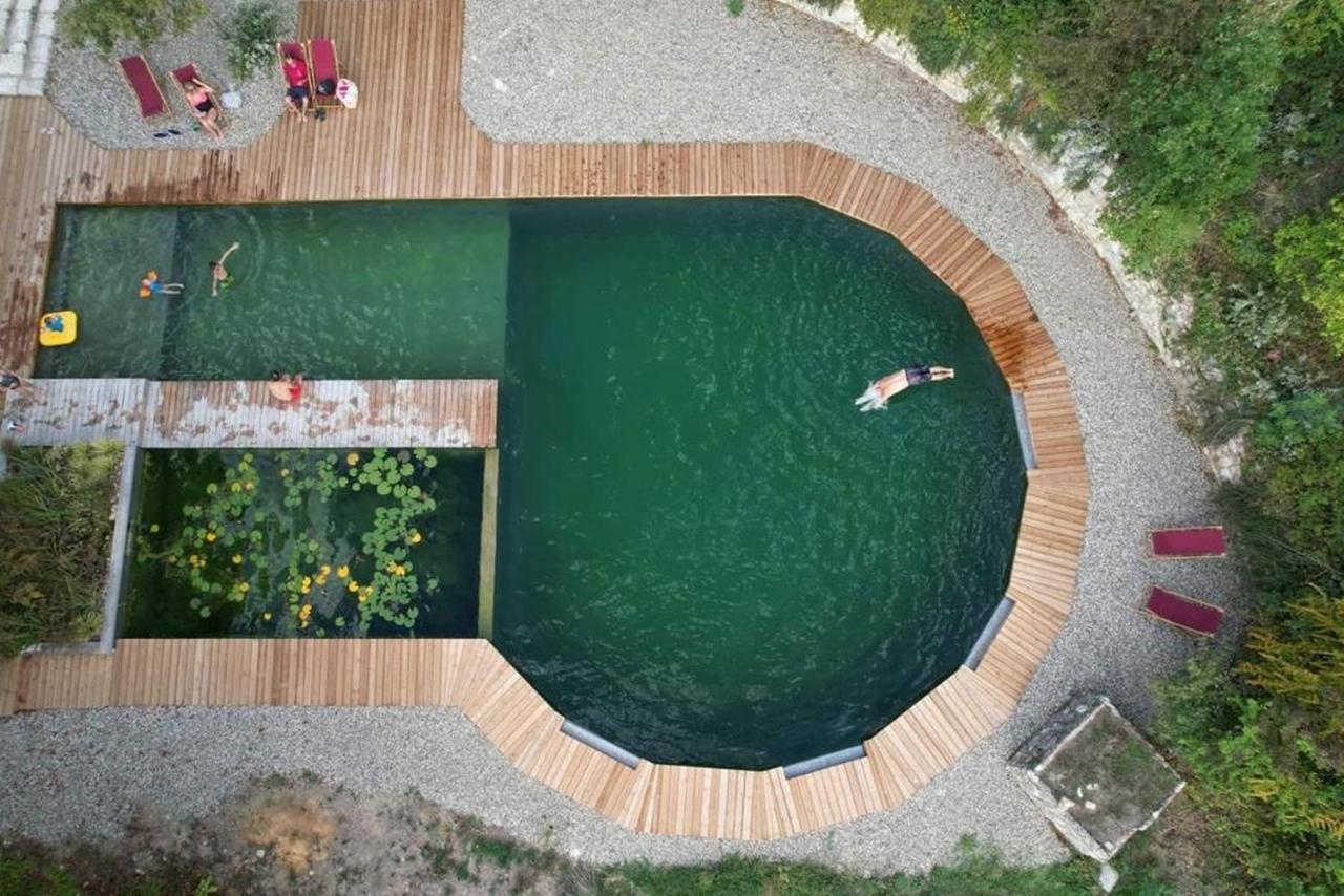 Grand Gite Les Cabanes De Fallot Pour 19 Personnes - Piscine Naturelle L'isle-Bouzon Екстер'єр фото